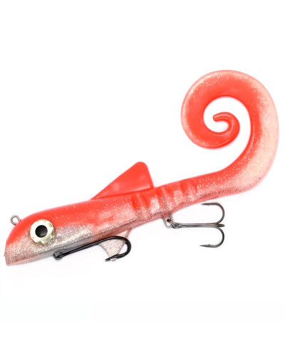 Віброхвіст Dragon Helix pro 100g 9" 22,5 cm #Pearl/Orange (401)
