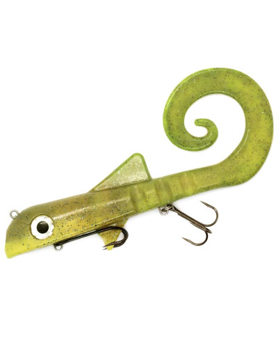 Віброхвіст Dragon Helix pro 100g 9" 22,5 cm #Super Yellow/Chartreuse (690)