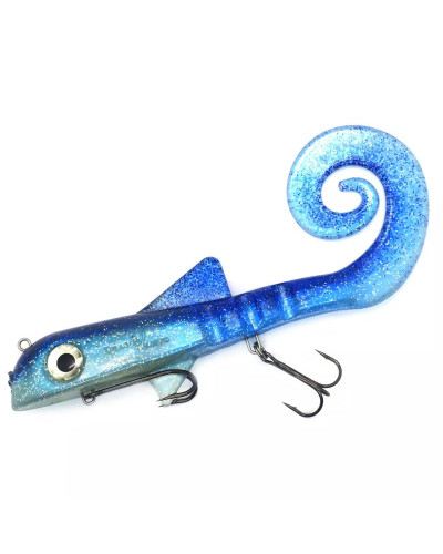 Віброхвіст Dragon Helix pro 100g 9" 22,5 cm #Pearl BS/Clear (961)