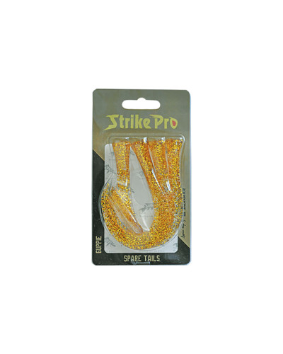 Набір хвостів Strike Pro Guppie Jr. EG-208AT #Gold Glitter