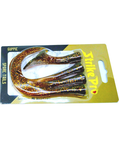 Набір хвостів Strike Pro Guppie Tail Spare EG-208T #Motor Oil Glitter