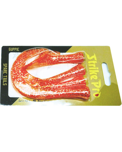 Набір хвостів Strike Pro Guppie Tail Spare EG-208T #Orange Glitter