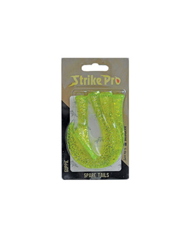 Набір хвостів Strike Pro Guppie Tail Spare EG-208T #Chartreuse Glitter