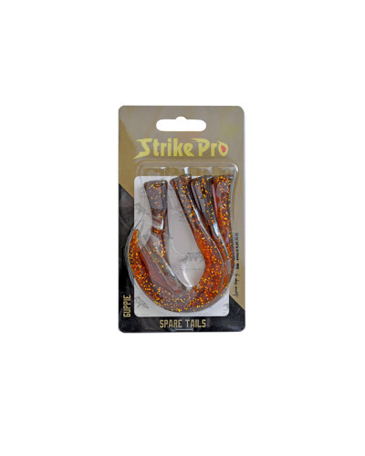 Набір хвостів Strike Pro Guppie Jr. EG-208AT #Motor Oil Glitter