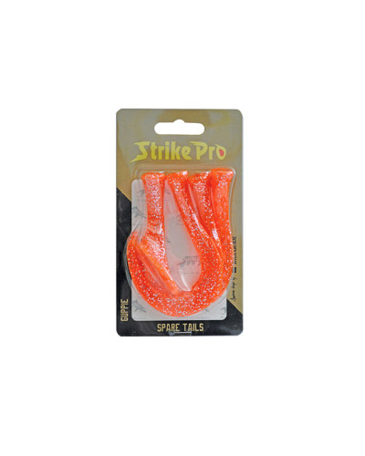 Набір хвостів Strike Pro Guppie Tail Spare EG-208T #Orange Glitter