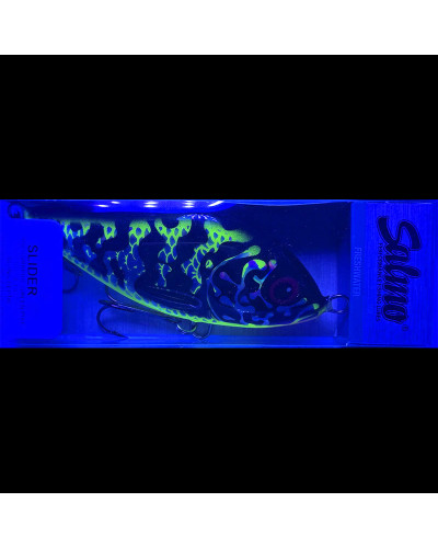 Воблер Salmo Slider Sinking 120mm 70g #Holographic Green Pike
