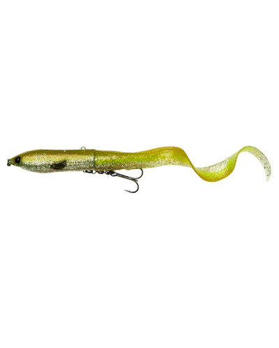 Воблер Savage Gear 3D Hard Eel V2 17cm 50g 2+1 #Green Silver Ayu
