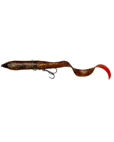 Воблер Savage Gear 3D Hard Eel V2 17cm 50g 2+1 #Motor Oil Hot Tail