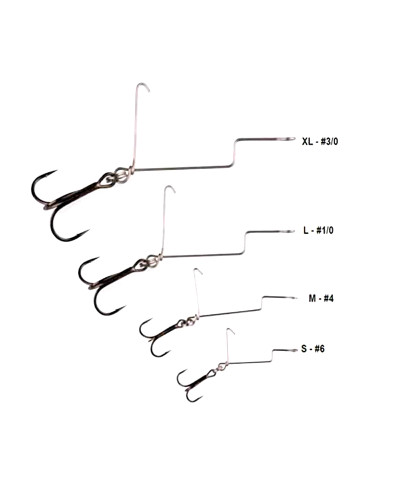 Оснастка Savage Gear Ofset Treble Hooks M #4 (3шт./уп.)