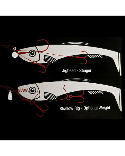 Віброхвіст AbuGarcia Beast Paddle Tail 17cm 54,6g #Pike