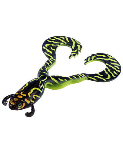 Віброхвіст Balzer Shirasu Clone Frog 16cm 32g #Black Toxic UV