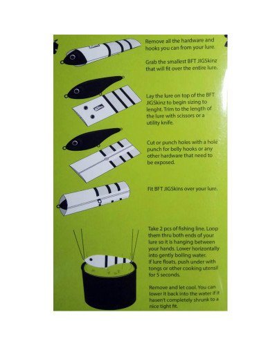 Плівка-шкура BFT JigSkinz Lure Cover #Perch - 3x2 pack. 