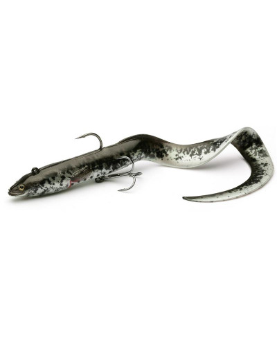 Віброхвіст Savage Gear 4D Real Eel 20 cm #Black Green Pearl