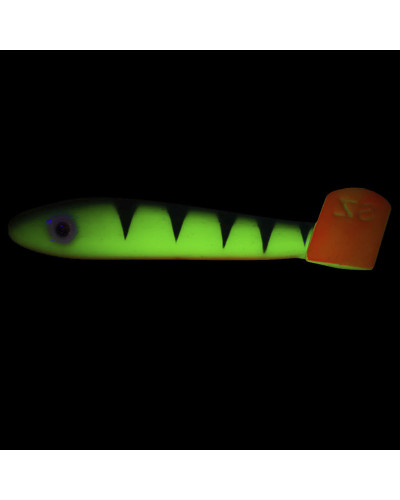 Віброхвіст Svartzonker Big McRubber The Glow 25cm 118g #Fire Tiger
