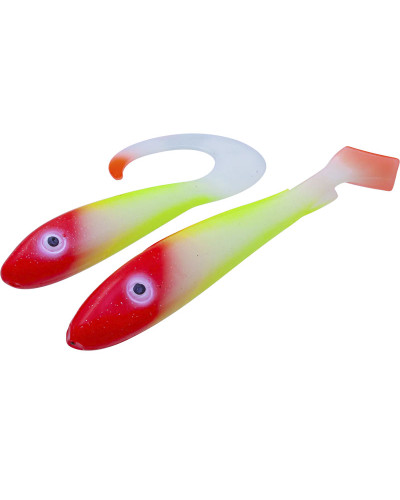 Віброхвіст Svartzonker McRubber The Glow Series 25+34cm 98+116g #Glow Clown