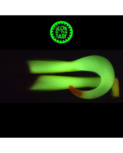 Віброхвіст Svartzonker McRubber The Glow Series 25+34cm 98+116g #Glow Clown