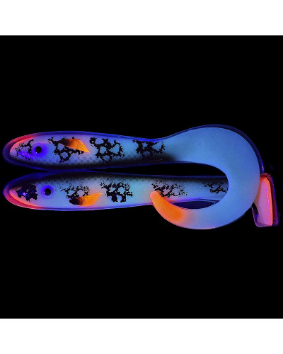 Віброхвіст Svartzonker McRubber The Glow Series 25+34cm 98+116g #Glow Crappie
