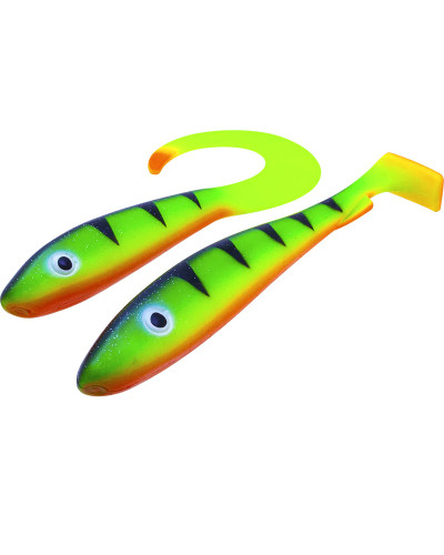Віброхвіст Svartzonker McRubber The Glow Series 25+34cm 98+116g #Glow Fire Tiger