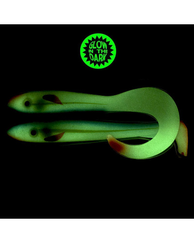 Віброхвіст Svartzonker McRubber The Glow Series 25+34cm 98+116g #Glow Sardine
