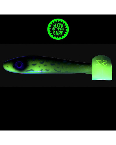 Віброхвіст Svartzonker Big McRubber The Glow 25cm 118g #Pike