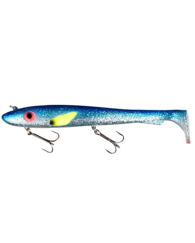Віброхвіст Svartzonker Big McRubber The Wire 25,5 cm #C0-Blue Silver Glitter