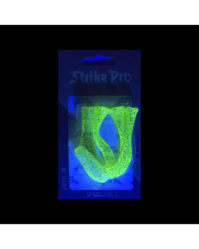 Набір хвостів Strike Pro Guppie Tail Spare EG-208T #Chartreuse Glitter