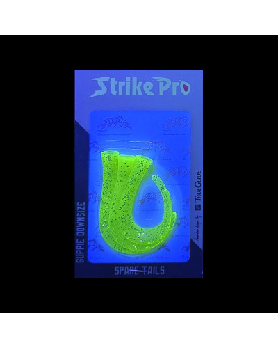 Набір хвостів Strike Pro Guppie Downsize  EG-208BT #Chartreuse Glitter