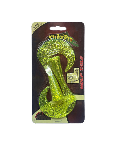 Набір хвостів Strike Pro Wolf Tail EG-159TC #Chartreuse Glitter