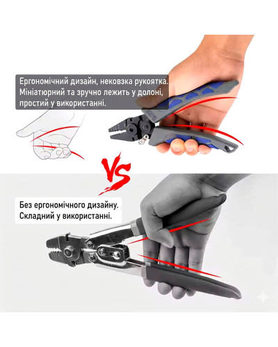 Клещи обжимные для двойных трубочек BOOMS Fishing CP4 Crimping Pliers with Cutter 18,2cm