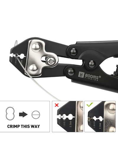 Клещи обжимные для двойных трубочек BOOMS Fishing XW42 Fishing Crimping Pliers 22,3cm