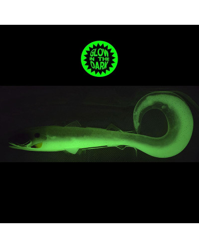Виброхвост Westin Bullteez Curltail 27 cm #Glow Ghost Hunter