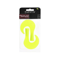 Набір змінних хвостів Westin Swim Tail 12cm Spare Curltail #Fluo Yellow (2шт./уп.)