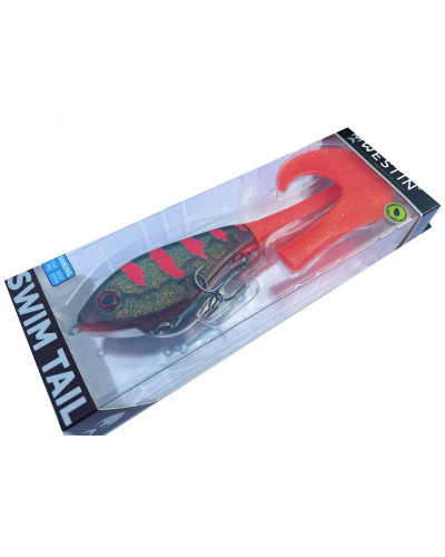 Воблер Westin Swim Tail 12cm 68g Sinking #3D Motoroil Blood